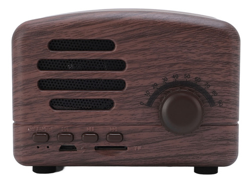 Altavoz Portátil Vintage Retro Recargable Con Reducción De R