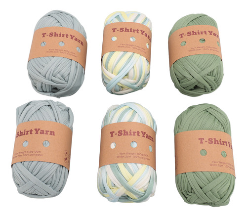 Camiseta Carpet Yarn De 6 Rollos, Suave, Elástica, Lavable