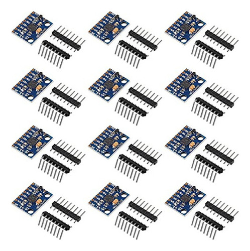 12 Piezas Gy-521 Mpu-6050 Mpu6050 Módulo, Acelerómetro De 