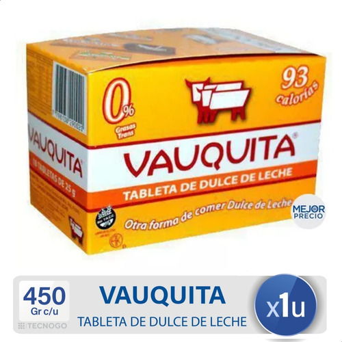 Chocolate Vauquita Dulce De Leche Tradicional Tableta