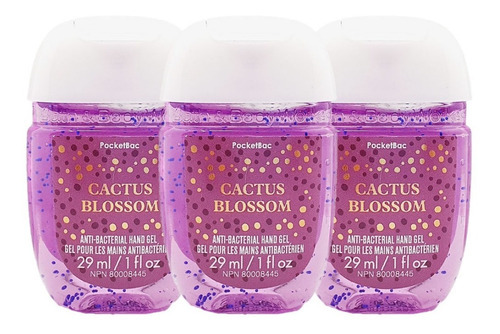 Gel Antibacterial Bath & Body Works Cactus Blossom Kit 3pz