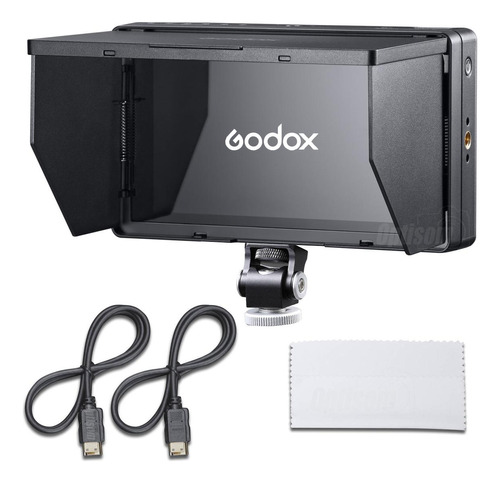 Monitor Lcd P/ Cam Canon Sony Godox Gm55 Hdmi 5.5  Com Abas