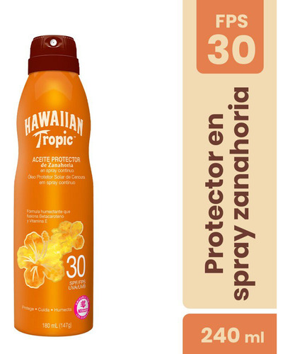 Aceite Protector De Zanahoria 30fps 180ml Hawaiian Topic