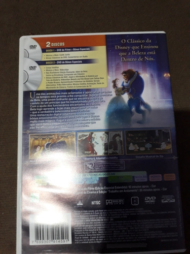Dvd Mulan 1,2 A Bela E A Fera+dama E O Vagabundo Disney D31