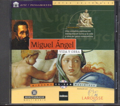 Miguel Ángel/ Vida Y Obra Artes Pensamiento Cd Rom Pc Import