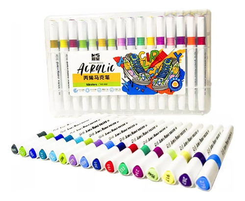 Lápices Acrílicos Marcadores 48 Colores Acrylic Paint Marker