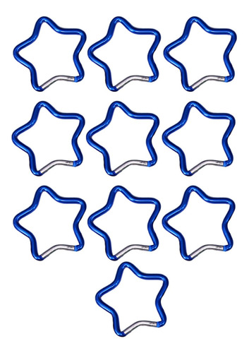 2 X 10 Uds Mosquetón En Forma De Estrella De Cinco Puntas