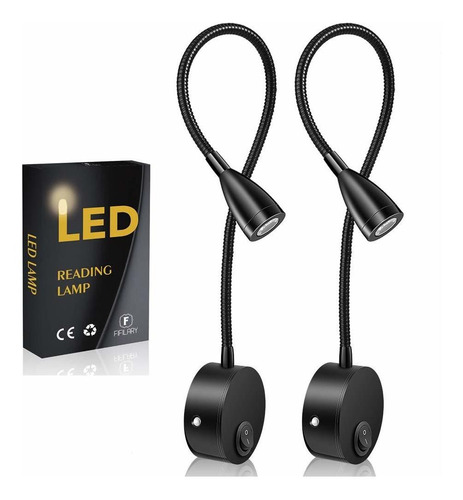 Lámpara De Lectura  Luces De Cama Led Montadas Pared J...