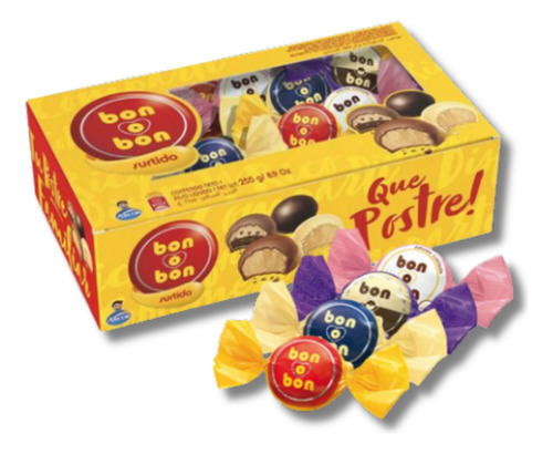 Caja Bonobon Surtido Chocolates 255gr Postre Bombon