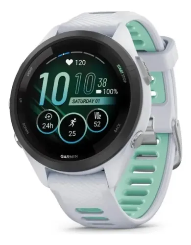 Relógio Garmin Forerunner 265s Music Branco Eu/pac