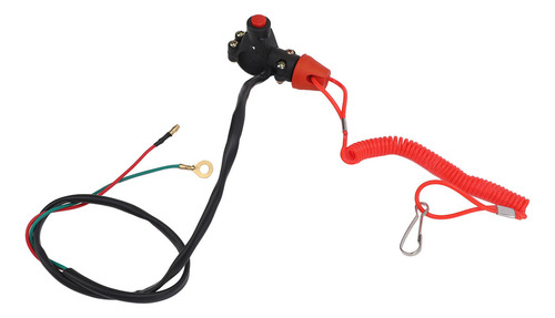 Interruptor De Parada Y Apagado Universal 22mm 2 Pines Rojo