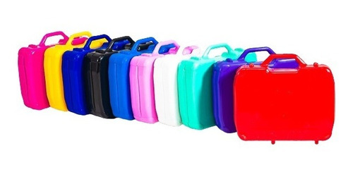 Imagen 1 de 2 de Mini Valijas Plasticas Colores Souvenir Candy Bar X 20 Unid