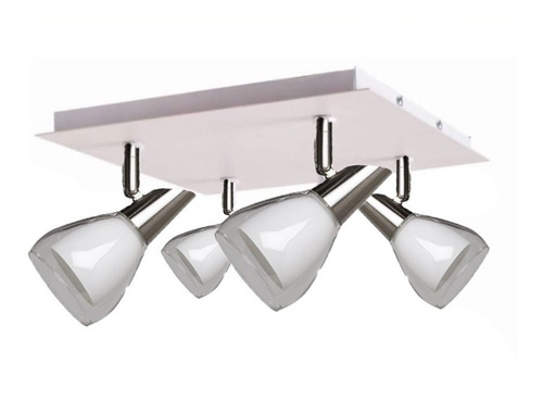 Imagen 6 de 7 de Aplique Spot 2 Luces Movil Negro - Blanco Vintage Apto Led