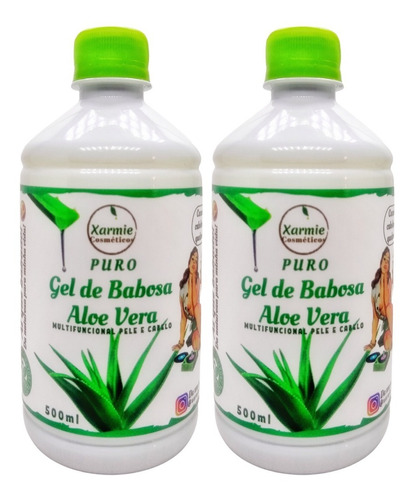 Puro Gel Babosa Aloe Vera Hidratante 1 Litro - 100% Natural