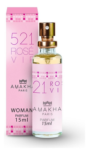 Perfume De Mujer 521 Rose Vip Excelente Calidad Amakha Paris