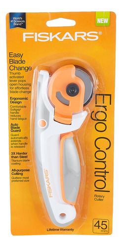 Fiskars - Easy Change Ergo Control Rotary Cutter, 1.772 In