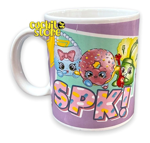 Taza Tazon Spk Shopkins Original Ceramica 350ml 12oz