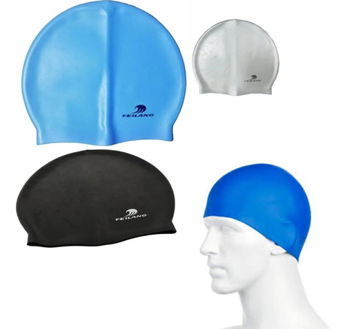 Gorro De Natación En Silicon Feilang Variados Colores K6 