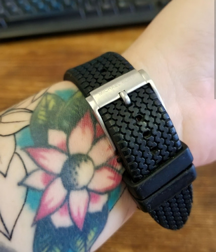 Relógio Michael Kors Mk8334 Gage Chron Anal Silver Black