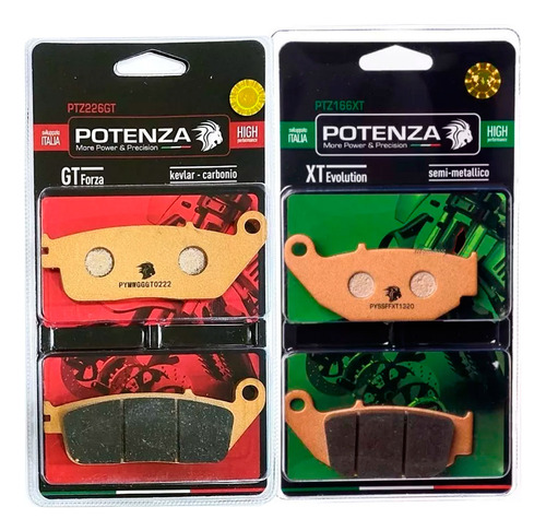 Kit Pastilha Freio Ptz166+ptz226 Cb 250 Twister S/abs 16-18