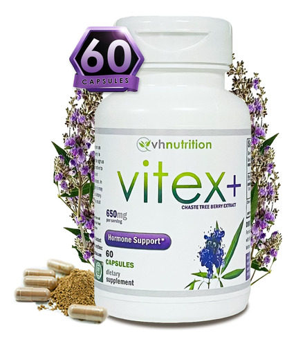 Vh Nutrition Vitex+ | Suplemento Vitex Chasteberry De 650 Mg