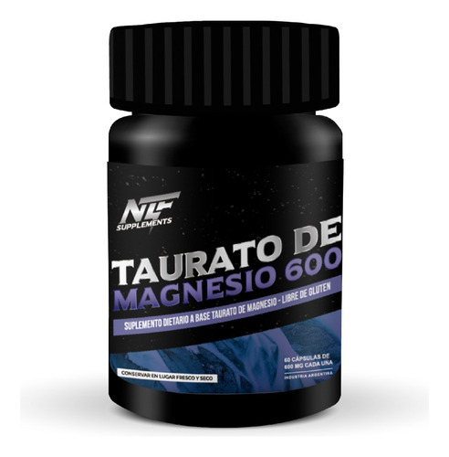 Taurato De Magnesio Sin Tacc X 100 Cap 600 Mg Nitro Fuel