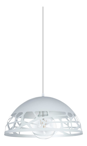 Lampara Colgante Oviedo Blanca A/ Led E27 Comedor Ferrolux Color Blanco