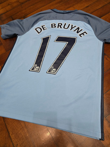 Camiseta Titular Manchester City 2018/19, De Bruyne 17 M (Usado)