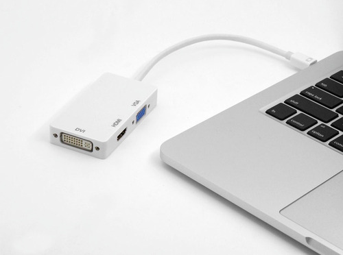 Imagen 3 de 9 de Adaptador Thunderbolt Mini Displayport Triple: Hdmi Vga Dvi