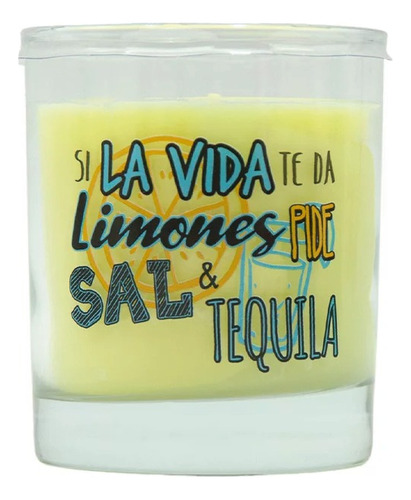 Lumar Aromatic Vela Vaso Con Mensaje - Tequila  140g/30h