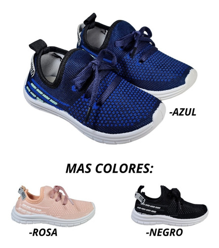 Zapatilla Niños Niñas Nenes Nenas Bebe Deportivas Elastizada