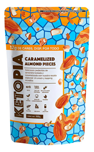 Ketopia Almendra Caramelizada 195g En Bolso