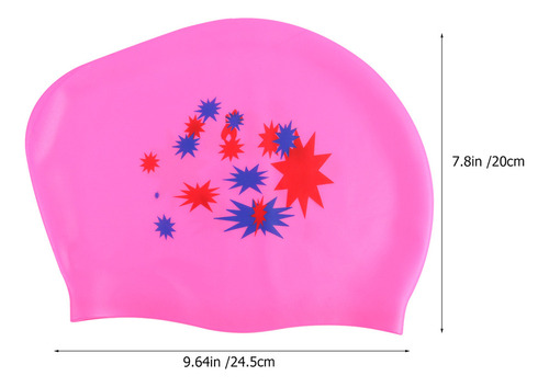 Yy Gorro De Piscina Impermeable De Silicona Con Estampado
