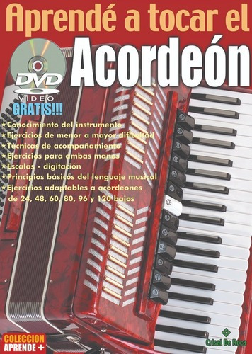 Libro  Aprendé A Tocar El Acordeon  Método De Acordeon Papel