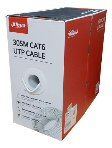 Cable Utp Cat6 100% Cobre Cctv Camaras Ip Hd Dvr Internet