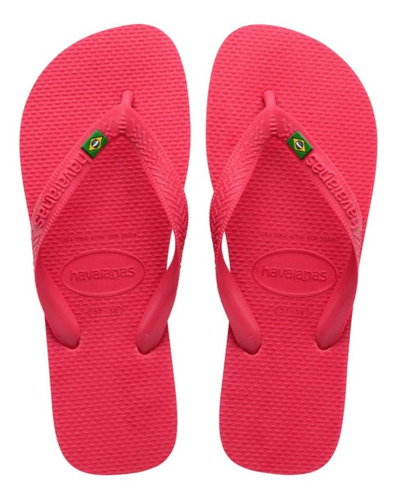 Ojotas Havaianas Brasil Logo Rosa Porcelana