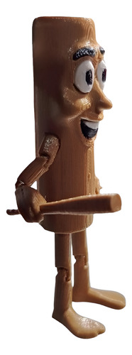 Tun Tun Tun Tun Tun Tun Sahur - Palo Con Un Palo Marrón Claro