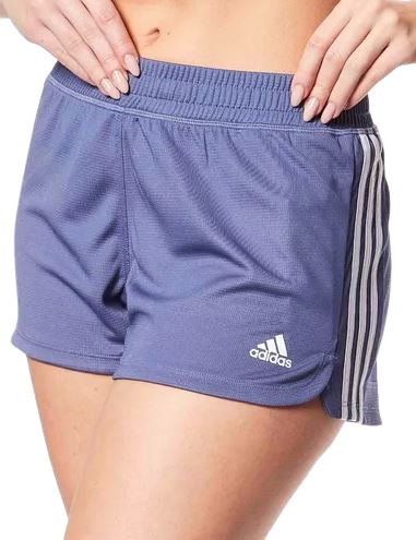 Shorts adidas Feminino Malha Pacer 3-stripes