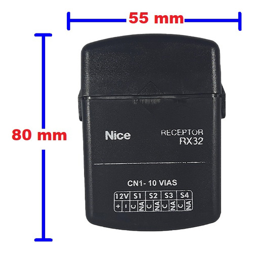 Receptor Rx32 con cuatro canales Nice/Linear/HCS anticlonación