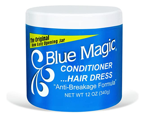 Acondicionador De Cabello Blue Magic, 12 onzas, Blanco