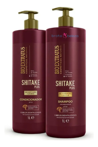 Shampoo | Condicionador Shitake Plus Ação Reconstrutiva 2x1l