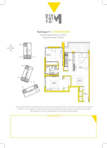Imagen 2 de 10 de Va800 Venta Apto 2 Dorm A Estrenar En Malvin - Distrito M