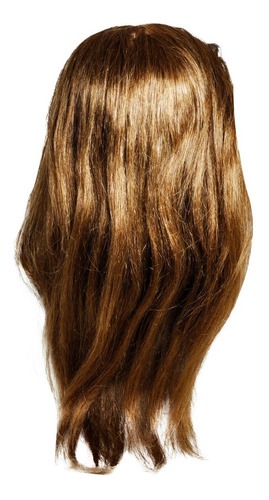 Imagen 3 de 3 de Jessamy Cabeza Practica 100% Pelo Natural 50 Cm Castaño W91