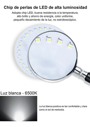 Bombilla Led 18vatios, Luz Diurna 6500k, Base E26 6pz Blanco Frío
