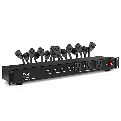 Pyle 19 Outlet 1u 19 Rackmount Pdu Power