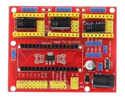 Cnc Shield V4 Con Arduino Nano Cable Y 3 Driver A4988
