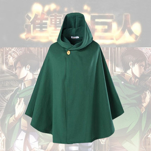 A Juego De Abrigo Verde Shingeki Cloak No Kyojin, 5 Piezas