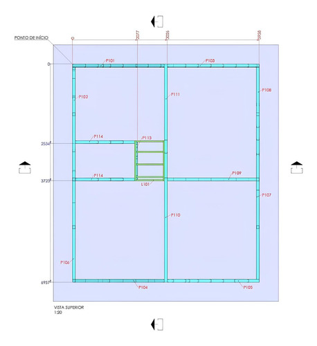 Casa Pré-fabricada Em Aço Lsf - Somente Estrutura (42m2)