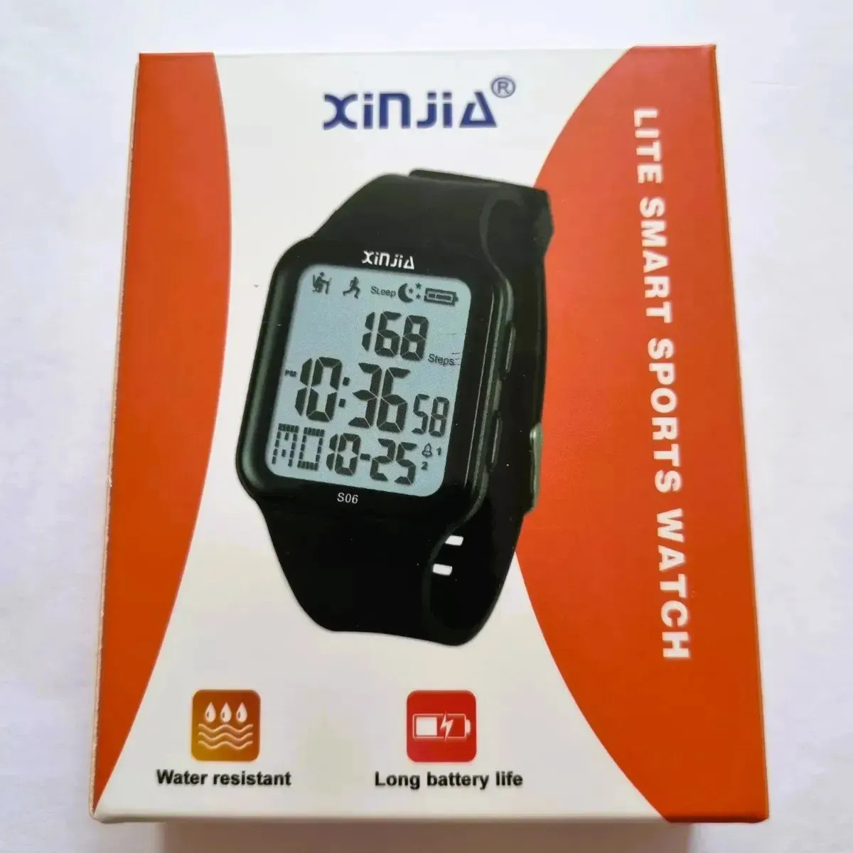 Relogio Esportivo Xinjia Digital Inteligente Recarregavel Rosa-claro Cinza