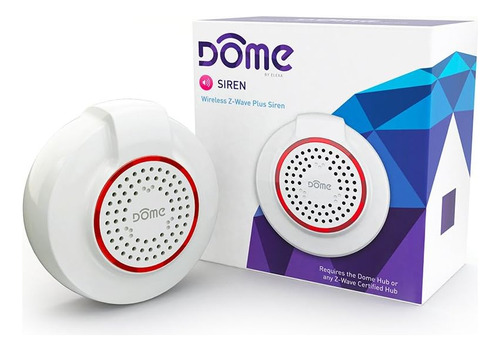 Dome Home Automation Dms01 Wireless Z-wave Sirena Y Tim...